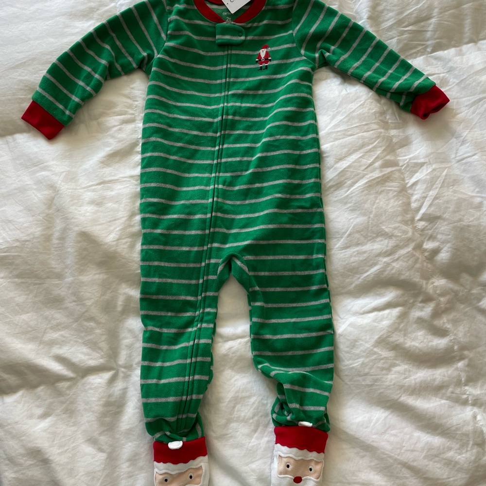 Carters Baby Santa Claus fleece sleeper